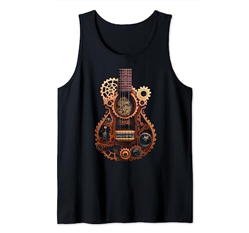 Funny Ukulele music instrument Graphic steampunk Tank Top