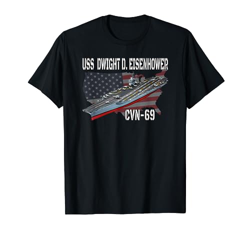 USS Dwight D. Eisenhower CVN-69 Aircraft Carrier Veteran Day T-Shirt