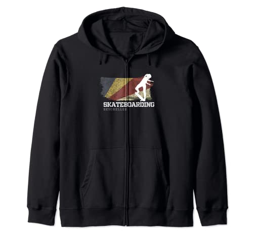 Womens Skateboarding Seychelles Extreme Sports Skater Zip Hoodie