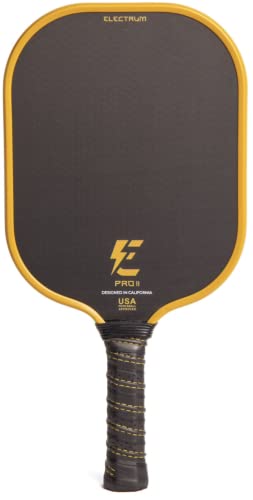 Electrum Pro II Pickleball Paddle USAPA Approved | Carbon Fiber Surface | Polypropylene Honeycomb Core | Best Paddle for Spin and Power | Lightweight