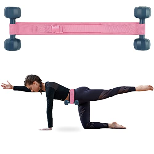 Hip Thrust Belt, SUKIYPO Booty Belt for Hip Thrust, Easy to Use with Dumbbells, Kettlebells, Plates, Exercise Hip Thrust Belt with Comfortable Slip-Resistant Padding for the Gym, Home and Workouts