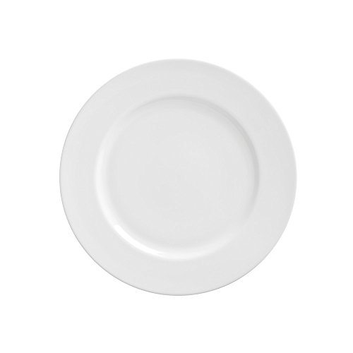 10 Strawberry Street Royal White 8' Salad/Dessert Plate, Set of 6, White