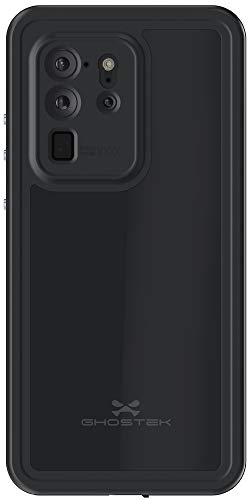 Ghostek NAUTICAL Slim Waterproof Case for Samsung Galaxy S20 Ultra 5G (6.9') - Heavy Duty Protection, Screen & Camera Lens Protector, Shockproof - Black
