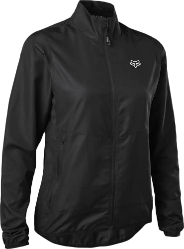 Fox Racing Women's Standard Ranger Wind Jacket, Black, Large