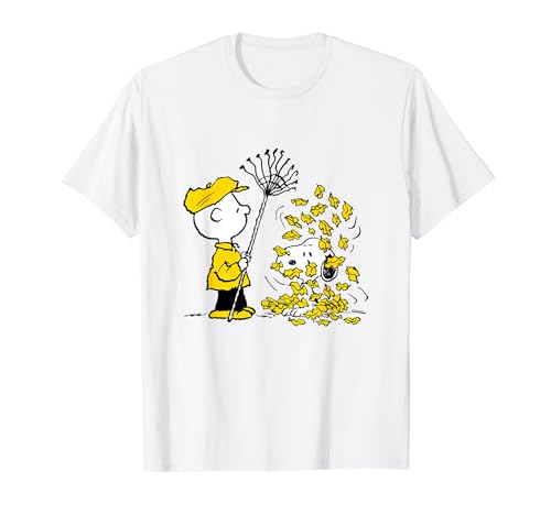 Peanuts - Charlie Brown Snoopy Fall Leaves T-Shirt