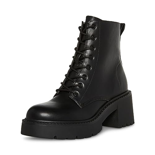 Madden Girl Women's Talentt Combat Boot, Black Paris, 10