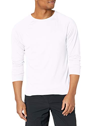 Kanu Surf Men's UPF 50+ Long Sleeve Rashguard Swim Shirt, White, XX-Large