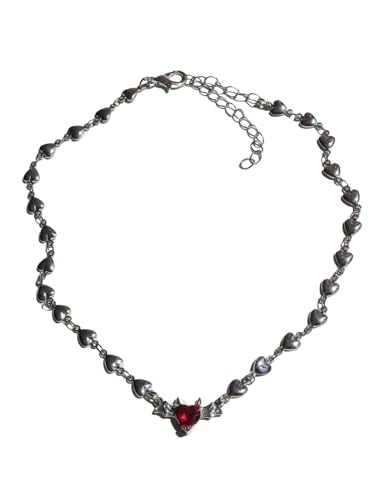 REORAH COLLECTION Draculaura Bat Necklace, Monster School Necklace (Silver)