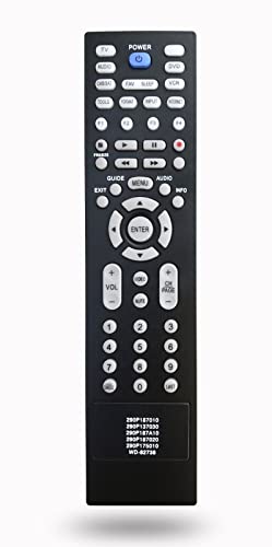 Replacement Remote Control for Mitsubishi TV WD73C9 WD73C11 WD60C9 LT-40151 LT-40153 LT-40164 LT-46151 LT-46153 LT-46164 LT-46265