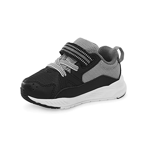 Stride rite Boy's M2P Journey2 Adaptable Athletic Sneaker, Black, 9 X-Wide Toddler
