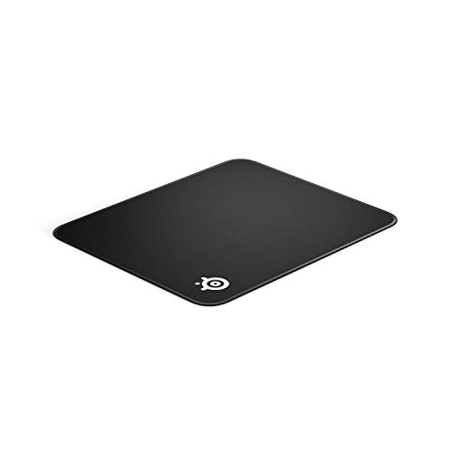 SteelSeries QcK Gaming Mouse Pad - Large Stitched Edge Cloth - Extra Durable - Optimized For Gaming Sensors - Black