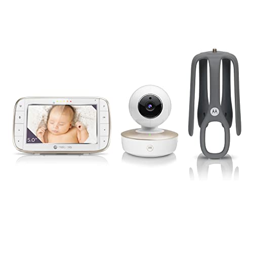 Motorola Baby Monitor VM855 Connect Baby Camera Monitor and Crib Mount - HD 720p Video Connects to Smart Phone App, 1000ft Range, Two-Way Audio, Remote Pan-Tilt-Zoom, Room Temperature, Music