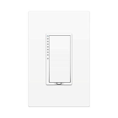 Insteon Smart Dimmer Wall Switch, 600 Watt, 2477D (White) - Insteon Hub required for voice control with Alexa & Google Assistant