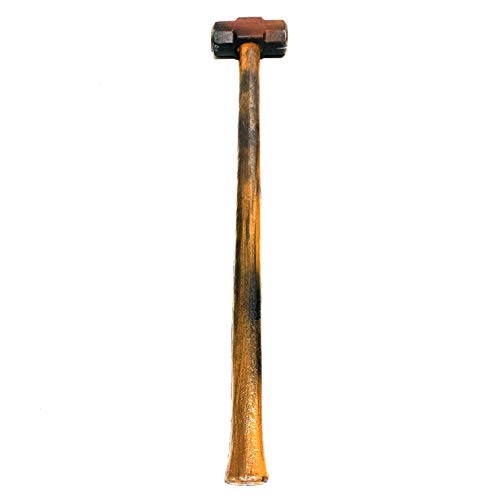 NewRuleFX Brand Urethane Foam Large 34 Inch Rubber Sledgehammer Stunt Prop - Rusty - Rusty Head with Aged Handle