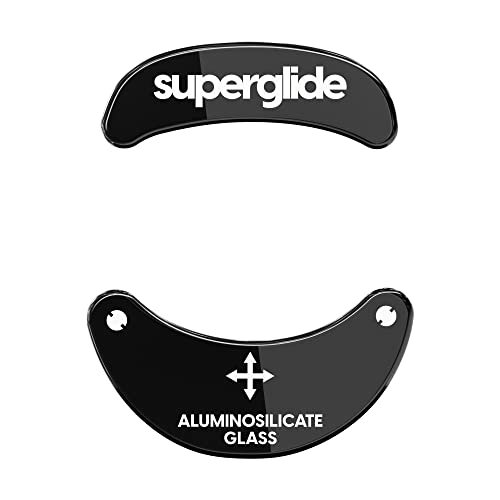 Pulsar Gaming Gears Superglide - Fastest and Smoothest Mouse Feet/Skates Made with Ultra Strong Flawless Glass Super Fast Smooth and Durable Sole for Zowie FK/ZA/S Series (No ZA13) [Black]