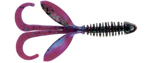 Yum F2 3' Wooly Hawgtail, Red Shad Chartreuse, 3-Inch