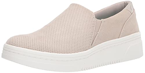 Dr. Scholl's Shoes Womens Madison Next Platform Wedge Slip On Fashion Sneaker,Oyster Microfiber,8