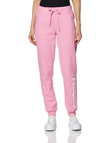 Champion, Powerblend, Fleece Joggers for Women, 29' (Plus, Spirited Pink Script, Medium