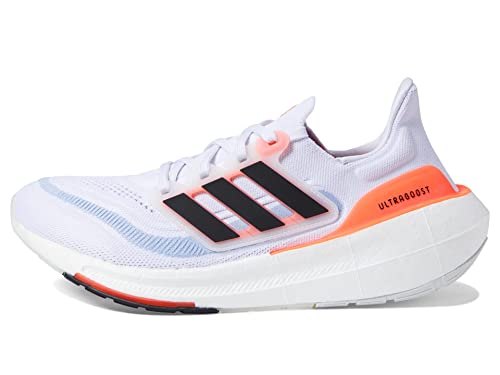 adidas Women’s Ultraboost Light Running Shoes (Ultraboost 23), White/Black/Solar Red, 11