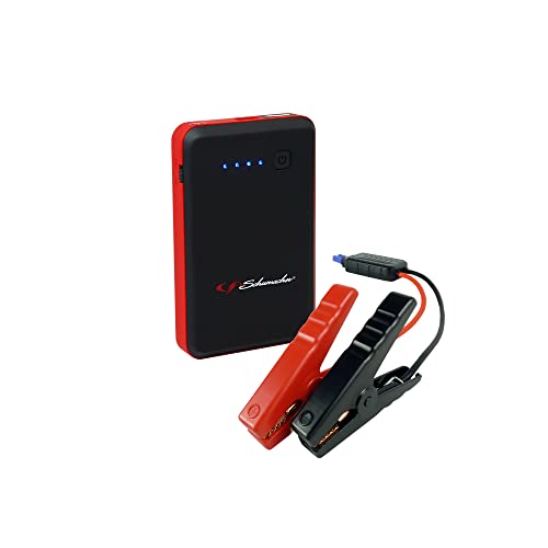 Schumacher Electric SL1638 Lithium Portable Compact Power Pack and 800A 12V Jump Starter for 6.0L Gas Engines – Jump Start Car,Motorcycle,Truck and Boat – Charge Your Apple,Samsung and Android Devices