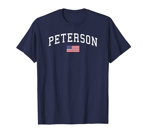 Peterson T-shirt | US Flag Last Name Gift Tee