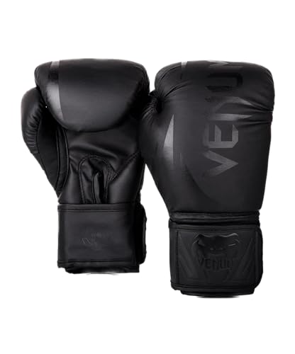 Venum Challenger 2.0 Boxing Gloves - for Kids - Black/Black, 6 oz