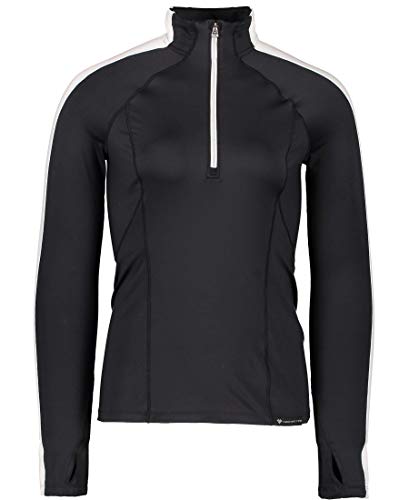 Obermeyer Womens Discover 1/4 Zip Top, Black, Medium