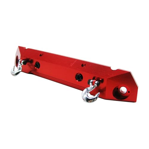MOYIC Alloy Front Rear Bumper Mount for 1/10 Axial Scx10 Crawler Upgrade Part Aluminum Alloy Front Bumper Mount for 1/10, Red