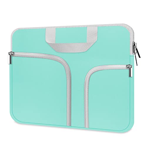 HESTECH Chromebook Case,11.6-12.3 Laptop Sleeve Neoprene Computer HandBag Protective Cover for Acer R11/Spin 311/HP Stream/Samsung/Surface X/7/6/5/4/3/Go 12.4'/13 inch MacBook Air/Pro M2 M1,Mint Green