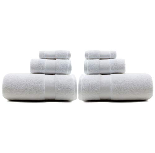 Lauren Ralph Lauren Wescott Towel 6 Piece Set Bundle Sailcloth White - 2 Bath Towels, 2 Hand Towels, 2 Washcloths