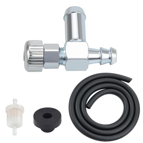 Hipa Fuel Gas Tank Grommet and Shut Off Valve for MTD Troy Bilt Toro Craftsman Portable Generator Lawn Mower Snow Blower Tiller 33/64' Fuel Tank Hole