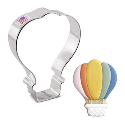 Hot Air Balloon Cookie Cutter, 4.25' Made in USA by Ann Clark