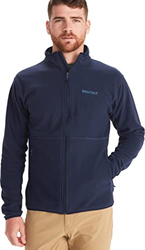MARMOT Men's Rocklin Full Zip Fleece Jacket, Arctic Navy, Large