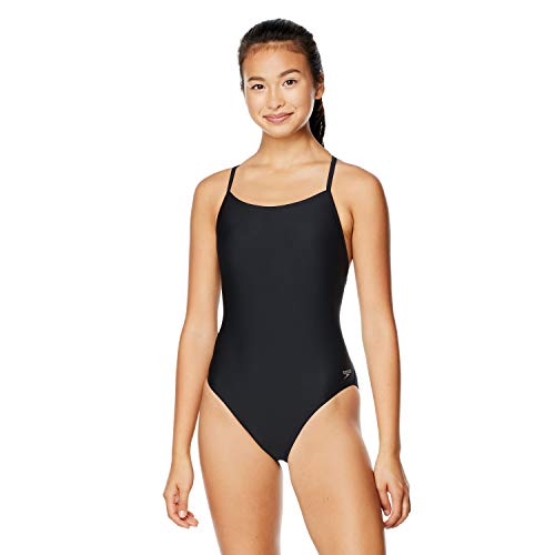 Speedo Women's Standard Swimsuit One Piece ProLT Relay Back, Black, 36