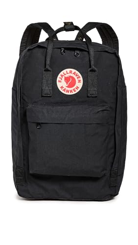 Fjallraven Women's Kanken Laptop Backpack 17', Black, One Size