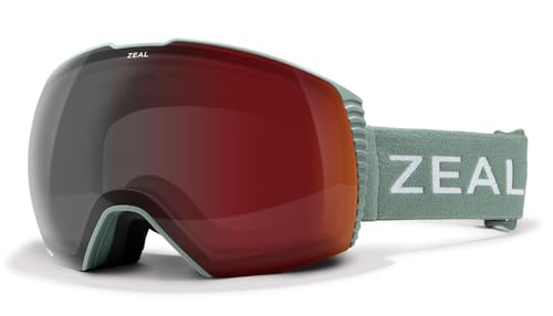 Zeal Optics Cloudfall Snow Goggle w/Bonus Lens, Sage/Automatic+ GB