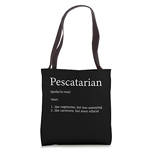 Funny Definition Pescatarian Tote Bag