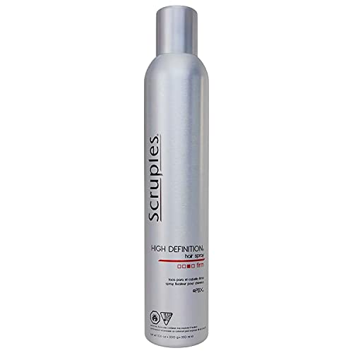 Scruples High Definition Hair Spray - Volumizing Hairspray with Extra Hold & Shine - For All Hair Types, Volumizing Spray is Humidity Resistant, Smoothing, & Non-Sticky, 10.6 oz (Pack of 2)