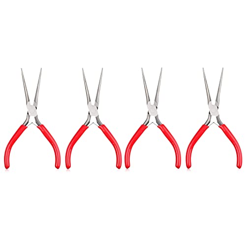 4-Pack Needle Nose Pliers Extra Long Needle Nose Plier (6-Inch)