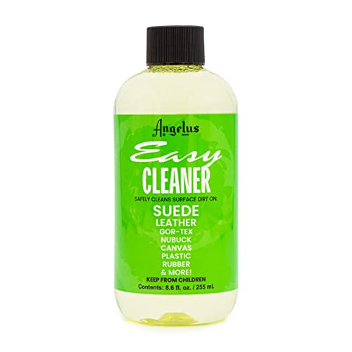Angelus Easy Cleaner Sneaker Cleaner- Safetly Cleans dirt & Grime on all Fabric Types- Great for Shoes, Coats, Jackets, Canvas, Vinyl & More- 8.6 oz