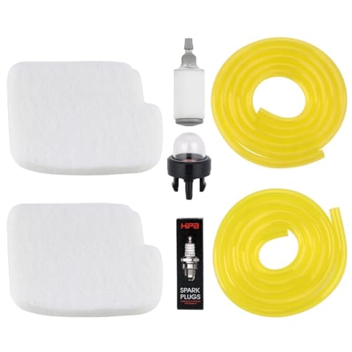 Hipa 530057869 Air Filter Kit for Poulan 4218A 4218AVX PR4218 P3818AV P4018AV PP3816AV PP4218AV Poulan Pro 42cc Chainsaw Parts with Fuel Line Fuel Filter Spark Plug Primer Bulb