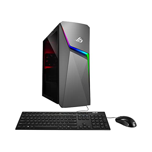 ASUS ROG Strix GL10 Gaming Desktop PC, AMD Ryzen 7 3700X, GeForce GTX 1650 Super, 16GB DDR4 RAM, 512GB PCIe SSD + 1TB HDD, Wi-Fi 5, Windows 10 Home, G10DK-RS756
