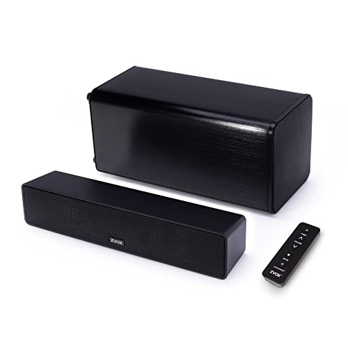 ZVOX AccuVoice AV110 TV Speaker, Dialogue Clarifying Micro Home Theater System with Patented Hearing Technology, Speakers for TV with Separate Subwoofer, Audio Sound System, 30-Day in Home Trial