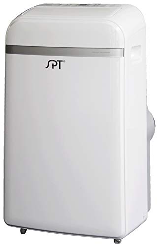 SPT WA-S1032E 13,500BTU Portable Air Conditioner – Cooling (SACC: 10,300BTU), with Cooling, Dehumidifying, Fan, White, Remote Control, 24-hr Timer, 18.39'W x 15.63'D x 30.12'H