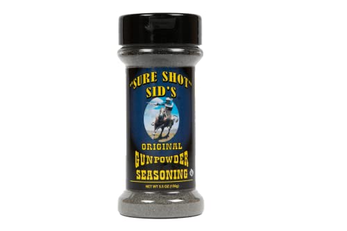 Sure Shot Sid’s Gunpowder Seasoning - Famous Bbq Rub Powder Grill Seasoning for Beef, Steak Meat, All-Purpose Seasoning Blend Dry Rub for Grilling