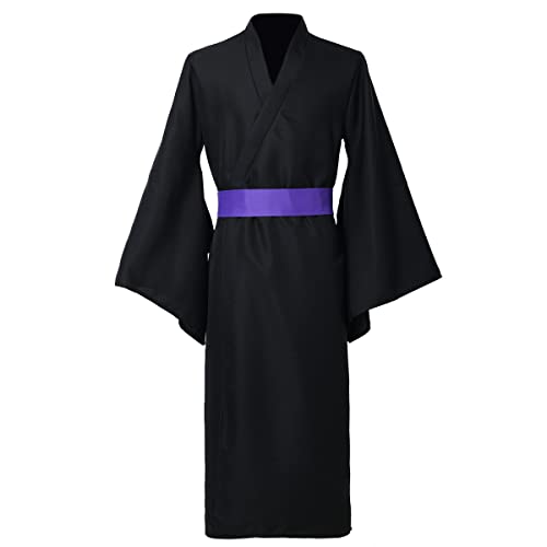 BPURB Mens Yukata Robe Japanese Traditional Kimono for Men Underwear