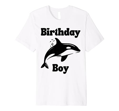 Cool Orca Whale Birthday Boy For Men Teenage Brother Gift Premium T-Shirt