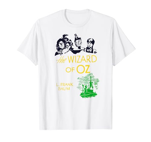 Oz Lion Tin Man Dorothy Oz Scarecrow-Retro Wizard of OZ Book T-Shirt