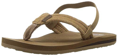 Quiksilver Baby-Boy's Carver Suede Sandal, TAN-Solid, 9(26) M US Toddler