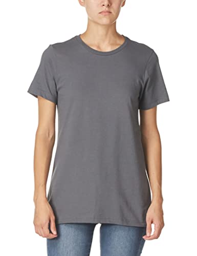 American Apparel Women's Fine Jersey Classic Short Sleeve Crewneck T-Shirt, Asphalt, Medium